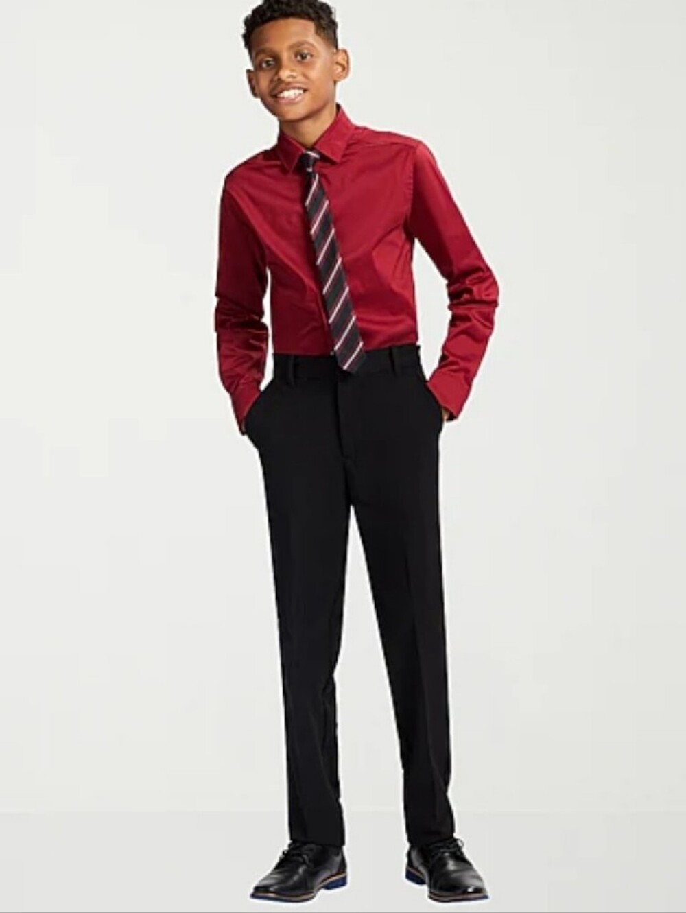 Van Heusen Boys Suit Pants Black